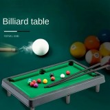 Miniatur Billard Spielset aus Plastik für Zuhause mit 11 Kugeln und 2 Billard Queues
