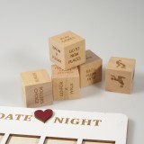 Holzwürfel Spiel für Date Night, amüsantes Päärchen Spiel Set für lustige, romantische und heisse Aktivitäten