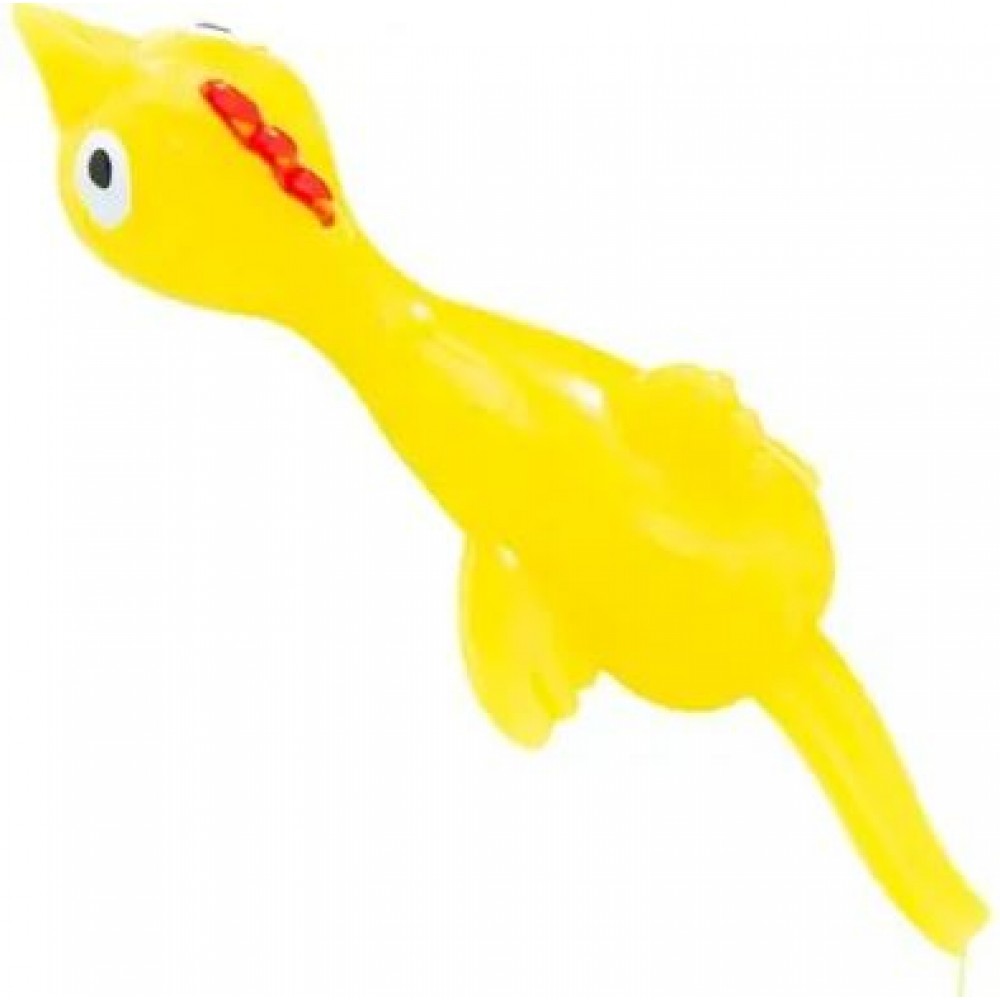 Spielzeug fliegendes Huhn lustig dehnbar und klebrig Katapult zum Werfen (5 Stück) - Gelb