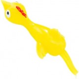 Spielzeug fliegendes Huhn lustig dehnbar und klebrig Katapult zum Werfen (5 Stück) - Gelb