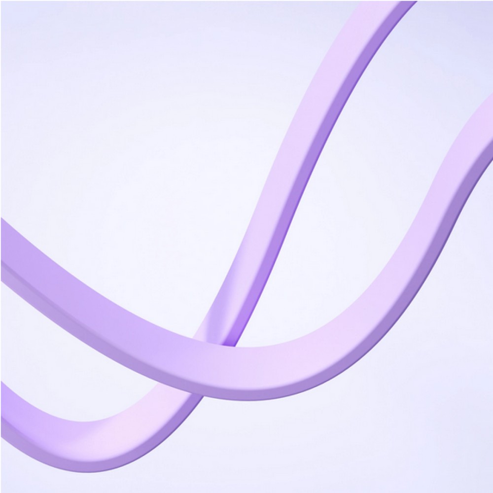Joyroom 3 in 1 einziehbares Kabel 1m USB-A auf USB-C + Lightning + microUSB - Violett