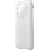 Joyroom Powerbank 3 en 1 avec capacit&eacute; de 10000mAh clean Design 2x USB-A 2.4 & 1x USB-C (In+Out) - Blanc