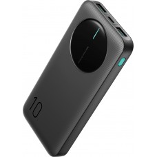 Joyroom 3 in 1 Powerbank mit 10000mAh Kapazit&auml;t clean Design 2x USB-A 2.4 & 1x USB-C (In+Out) - Schwarz
