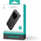 Joyroom 3 in 1 Powerbank mit 10000mAh Kapazit&auml;t clean Design 2x USB-A 2.4 & 1x USB-C (In+Out) - Schwarz