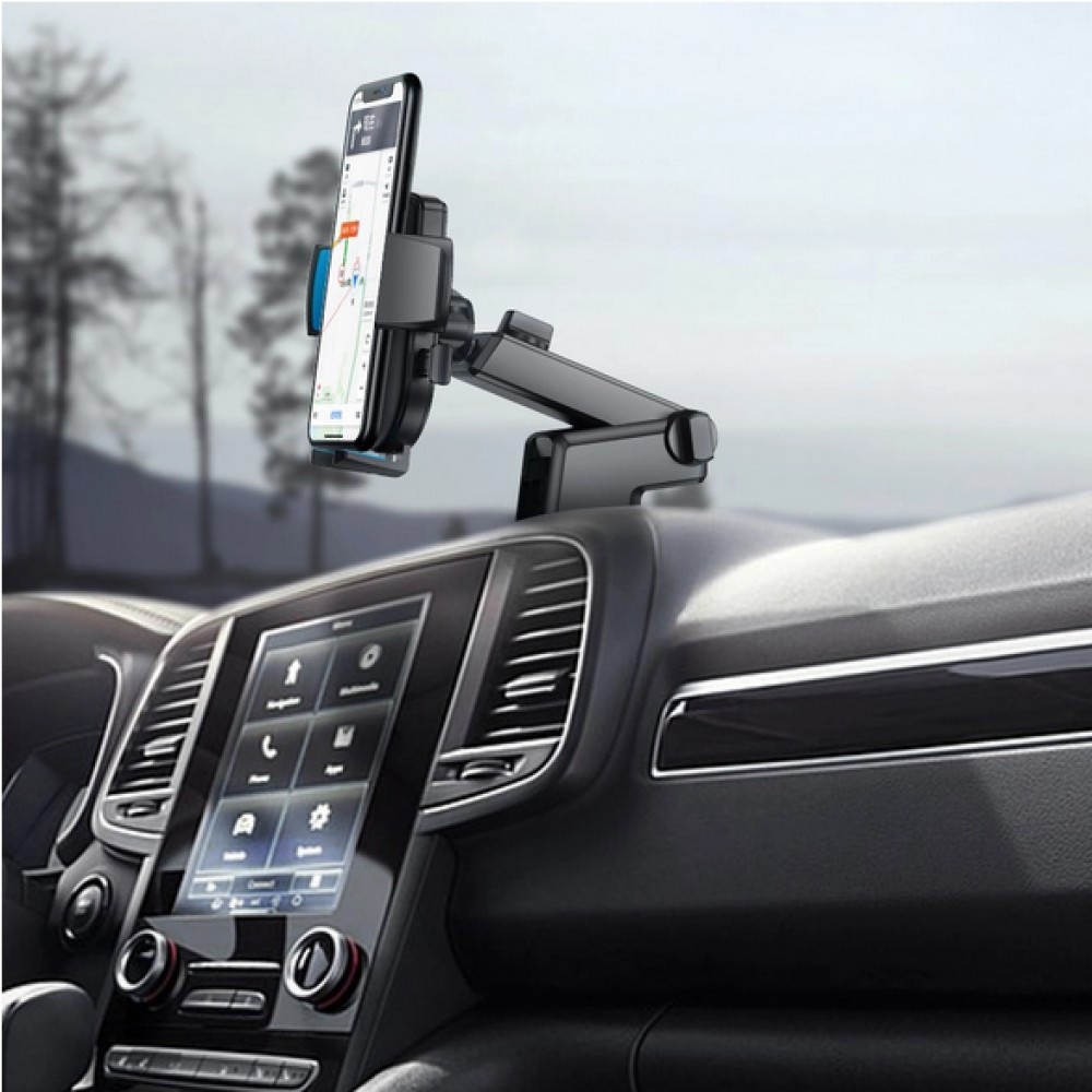 Joyroom Autotelefonhalter (JR-OK3) mit ausziehbarem und teleskopischem Arm Windschutzscheibenbefestigung - Schwarz