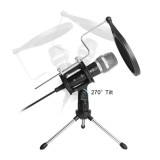 Professionelles Streaming und Studio + Gaming Mikrofon mit Noise-Filter - USB