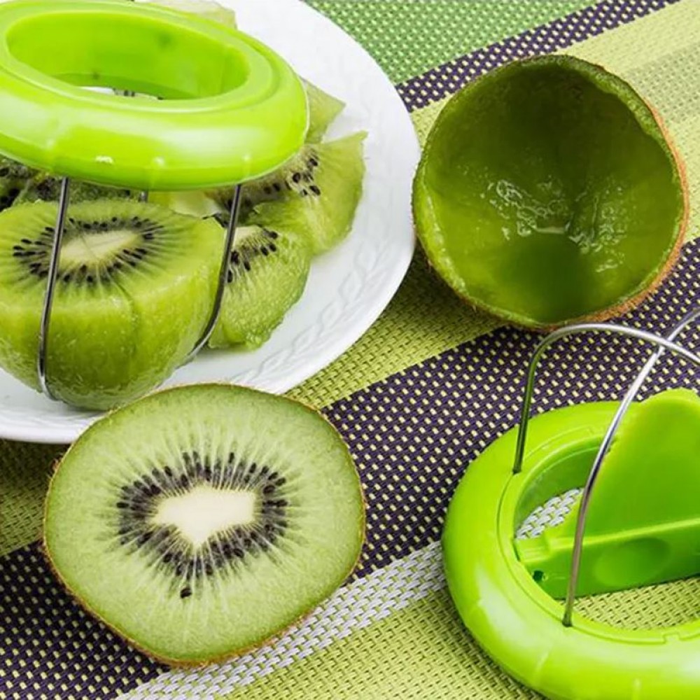 Kiwi Schneider & Fruchtentferner - Küchen Werkzeug für Kiwis - Grün