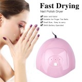 Tragbare LED-Lampe zum Trocknen von semi-permanentem Lack zu Hause - Hellrosa