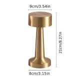 Tischlampe Metall Kupfer Vintage Wireless LED Touch-Control - Gold
