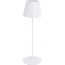 Portable Tischlampe minimalistisches Nordic Design aus Metall - Weiss