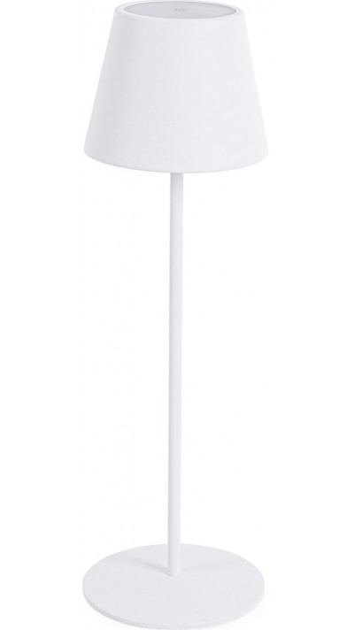 Portable Tischlampe minimalistisches Nordic Design aus Metall - Weiss
