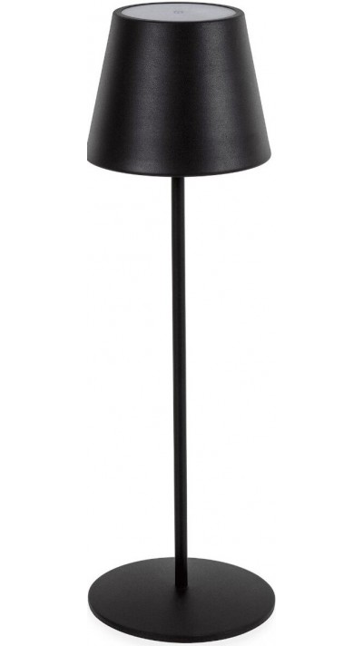 Portable Tischlampe minimalistisches Nordic Design aus Metall - Schwarz