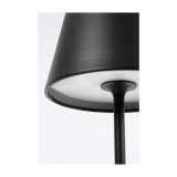 Portable Tischlampe minimalistisches Nordic Design aus Metall - Schwarz