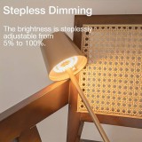 Portable Tischlampe minimalistisches Nordic Design aus Metall - Schwarz