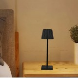 Design Tischlampe kabellos mit Touch-Steuerung - Dimmbares LED Nachtlicht - Schwarz