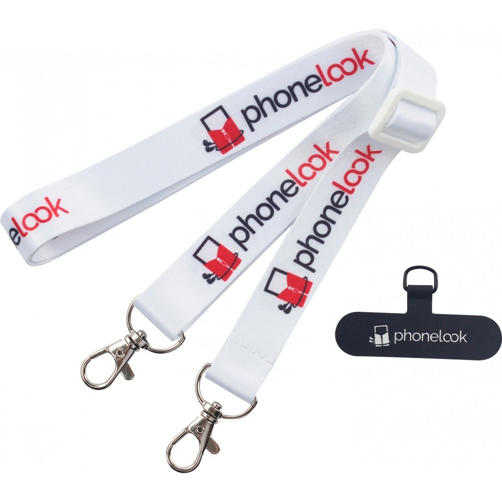 Universelle Handy-Halskette kompatibel mit allen H&uuml;llen - Weiss
