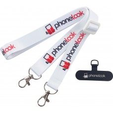 Universelle Handy-Halskette kompatibel mit allen H&uuml;llen - Weiss