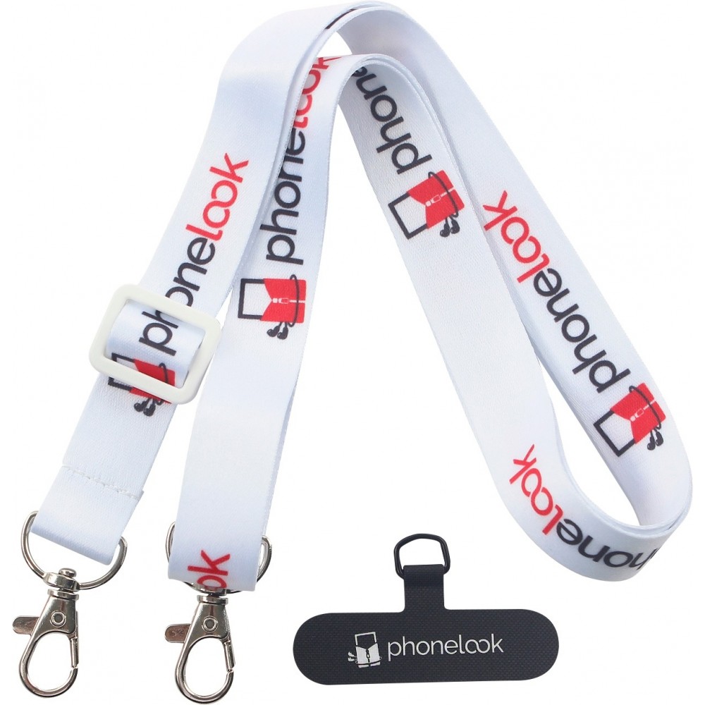 Universelle Handy-Halskette kompatibel mit allen H&uuml;llen - Weiss