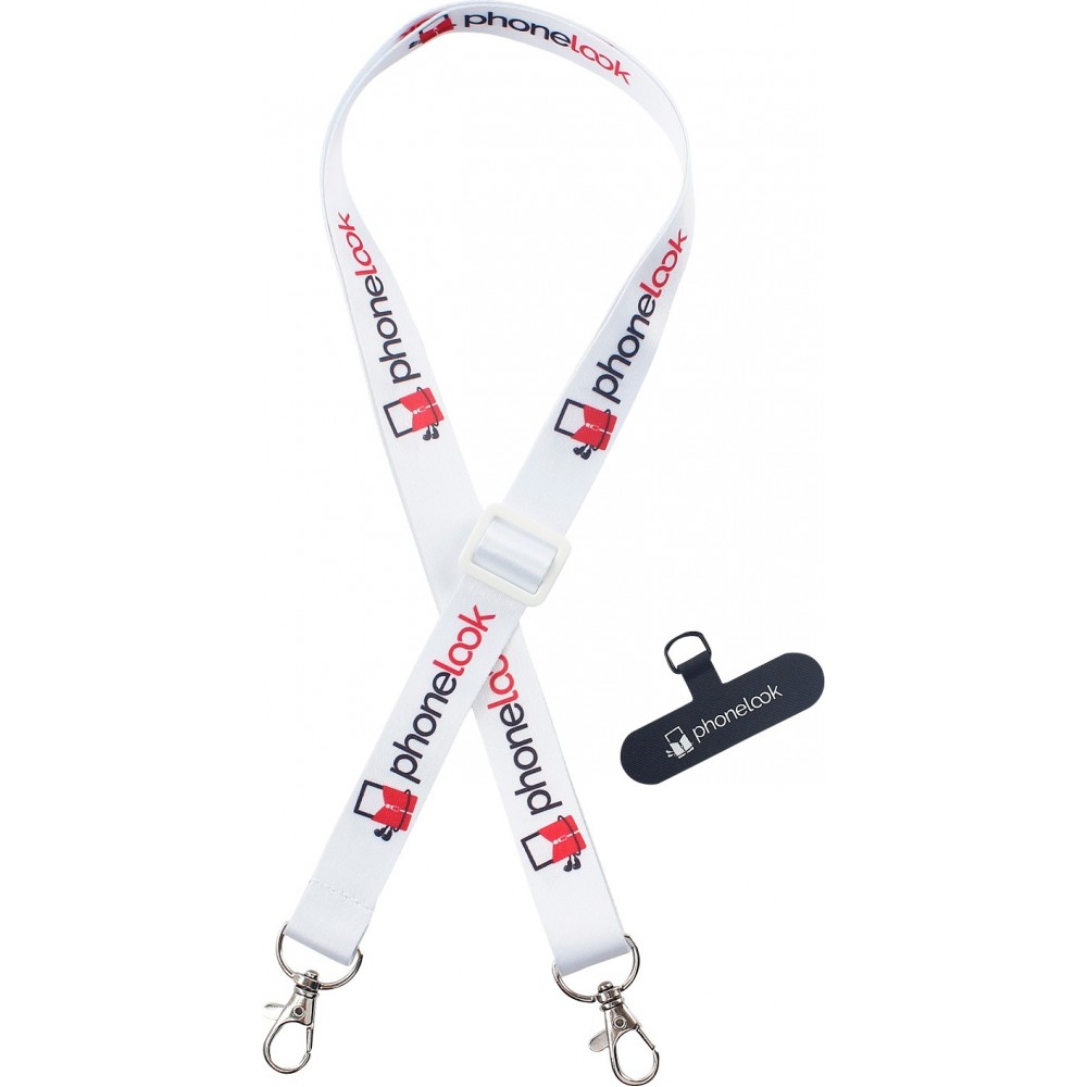 Universelle Handy-Halskette kompatibel mit allen H&uuml;llen - Weiss