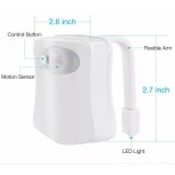 LED Nachtlicht für Toilette mit 16 Farben WC Licht mit Bewegungssensor - Weiss