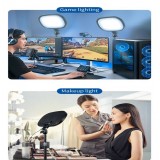 Studio Tisch-Selfie-Licht bi-color auf Standfuß für Videokonferenzen / Podcasts / YouTube Stream