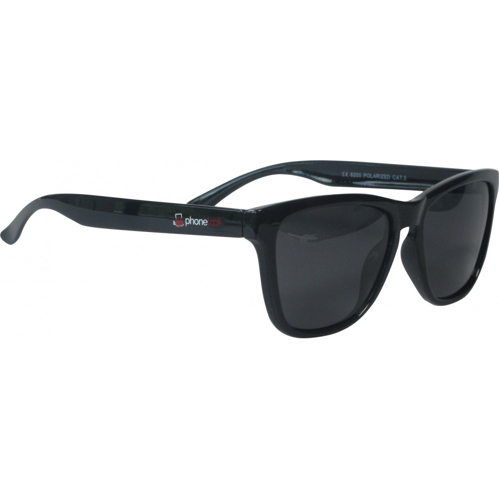 Lunettes de soleil UV400 avec cadre en plastique PhoneLook - Noir