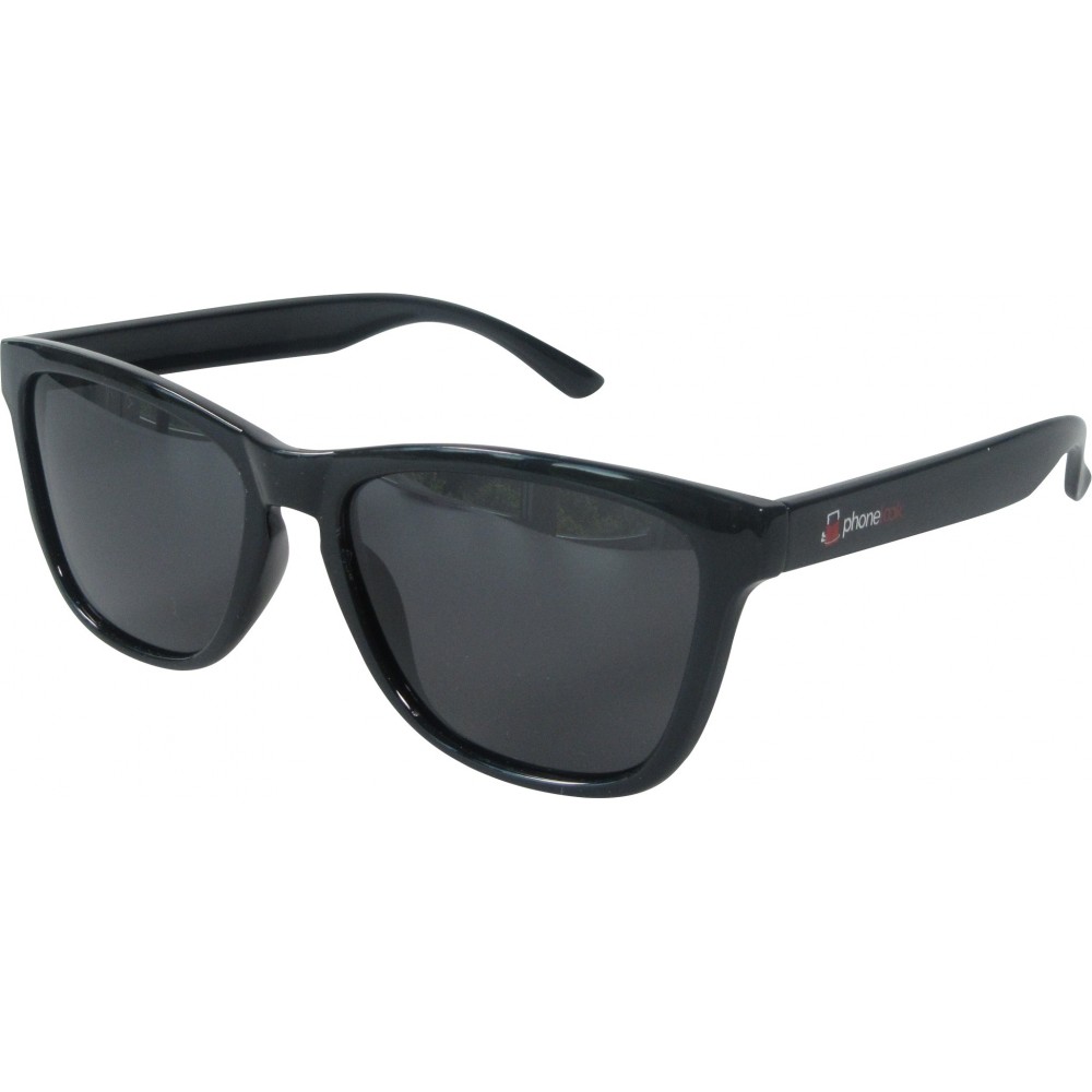 Lunettes de soleil UV400 avec cadre en plastique PhoneLook - Noir
