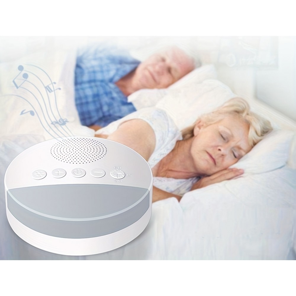 Schlafgerät Beruhigende Weißrauschmaschine mit integrierter LED-Nachtlicht für entspannten Schlaf von Baby, Kind und Erwachsenem