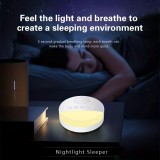 Schlafgerät Beruhigende Weißrauschmaschine mit integrierter LED-Nachtlicht für entspannten Schlaf von Baby, Kind und Erwachsenem