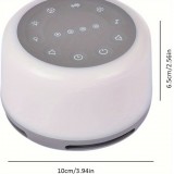 Machine &agrave; bruit blanc rechargeable avec lumi&egrave;res color&eacute;es (24 sons apaisants et minuterie) pour enfants et adultes