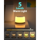 Machine &agrave; bruit blanc rechargeable avec lumi&egrave;res color&eacute;es (24 sons apaisants et minuterie) pour enfants et adultes