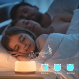 Machine &agrave; bruit blanc rechargeable avec lumi&egrave;res color&eacute;es (24 sons apaisants et minuterie) pour enfants et adultes