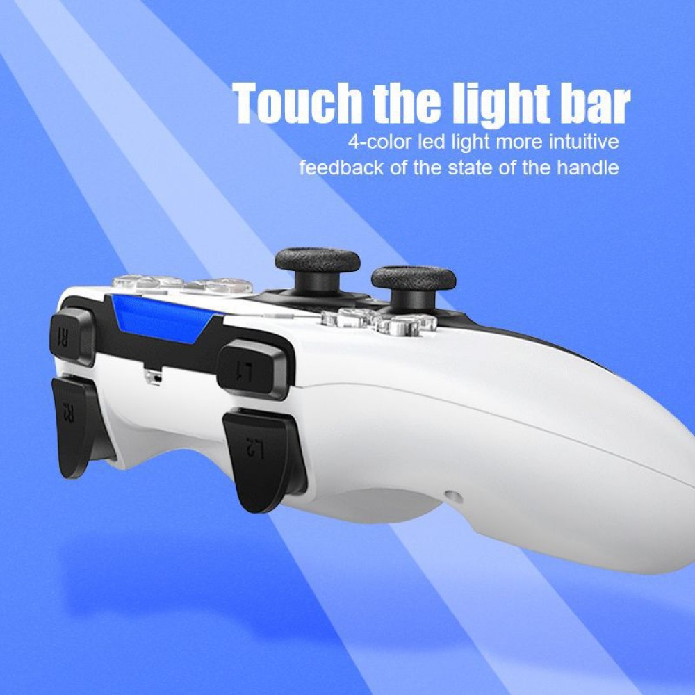 P-02 Bluetooth-Controller für PS4, PC und Android - Schwarz