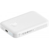 Baseus MagSafe 6000mAh Power Bank Mini Externe 20W mit USB-C Kabel - Weiss