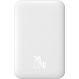 Baseus MagSafe 6000mAh Power Bank Mini Externe 20W mit USB-C Kabel - Weiss