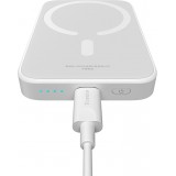 Baseus MagSafe 6000mAh Power Bank Mini Externe 20W mit USB-C Kabel - Weiss