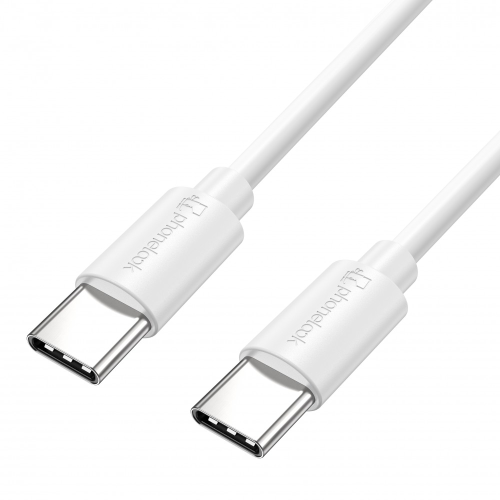 USB-C auf USB-C Ladekabel (50 cm) - PhoneLook - Weiss