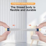 USB-C PD 240W Mini Flachkabel USB4 40 Gbps 8K@60 Hz Thunderbolt-kompatibel - Grau