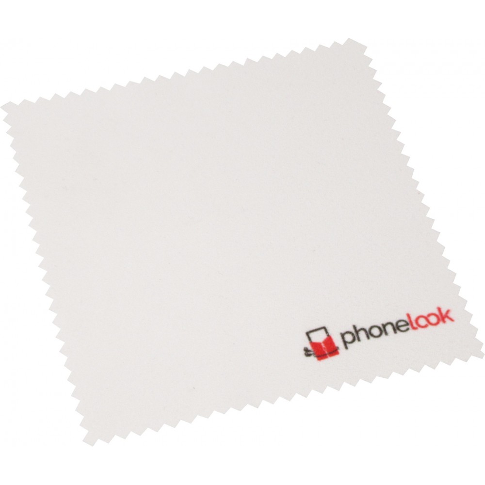 Mini-Mikrofasertuch (200g/m2 - 10 x 10 cm) zum Reinigen Bildschirm/Handy - PhoneLook - Weiss