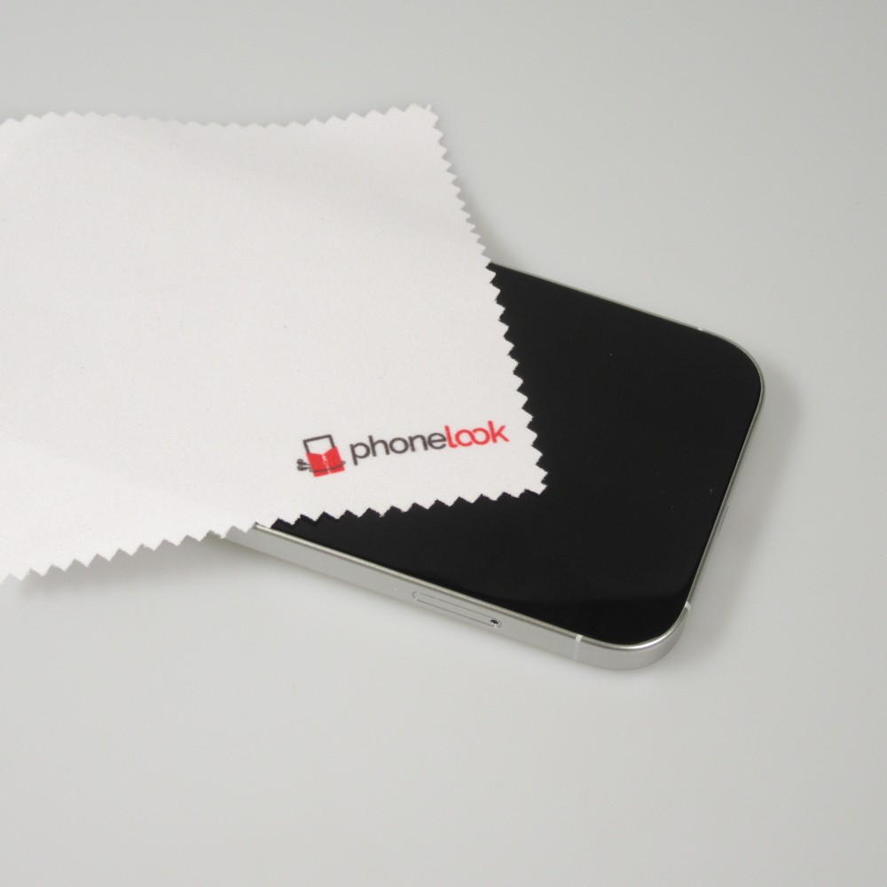 Mini-Mikrofasertuch (200g/m2 - 10 x 10 cm) zum Reinigen Bildschirm/Handy - PhoneLook - Weiss