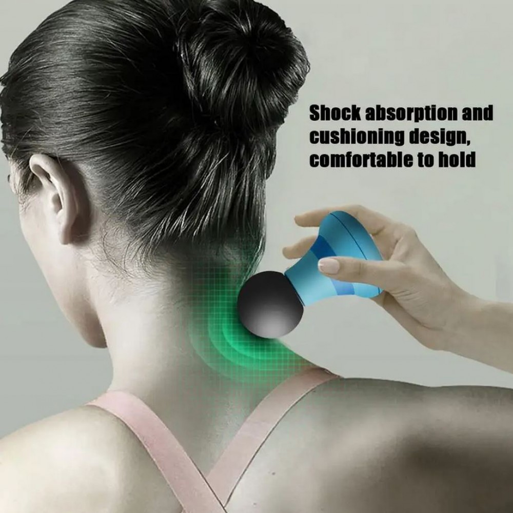 Mini pocket elektronisches Muskel Massagegerät Yoga / Fitness / Sport - Weiss/grün