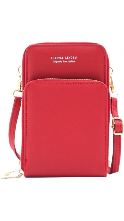 Mini elegante Handtasche universal Transporttüte für Smartphone - Rot