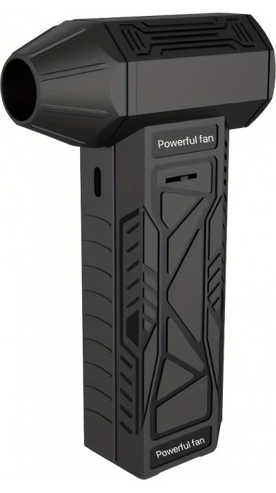 Hochgeschwindigkeits Mini Turbofan Handventilator (130000 U/min) Tragbarer Ventilator - Schwarz