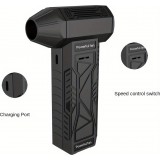 Hochgeschwindigkeits Mini Turbofan Handventilator (130000 U/min) Tragbarer Ventilator - Schwarz