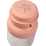 Tragbarer Akku-Mixer grosse Kapazität 1L Smoothie Maker tragbar mit Schlaufe - Rosa