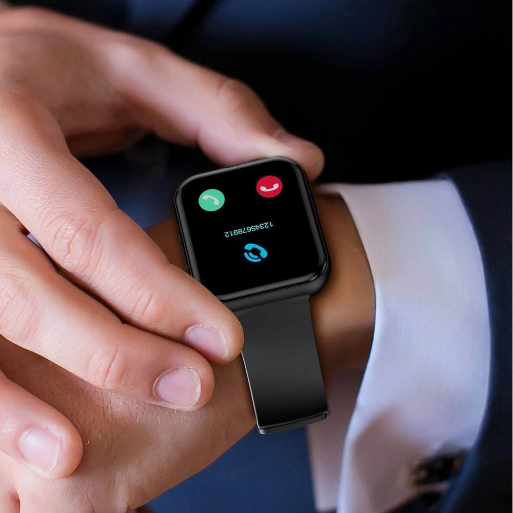 Choetech WT001 Smartwatch Bluetooth 5.0 IP67 wasserdicht - Multifunktionale Sportuhr mit Anrufbeantwortung - Schwarz