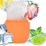 Ice face roller cryothérapie en silicone pour massage anti-âge et fatigue - Bleu clair