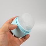 Ice face roller cryothérapie en silicone pour massage anti-âge et fatigue - Bleu clair