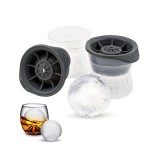 Eiswürfel Former Silikon für riesige Eiskugel für Cocktails & Longdrinks - Schwarz
