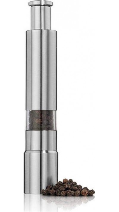 MG600A - Ergonomische wiederauffüllbare Salz- & Pfeffermühle - Edelstahl - Silber